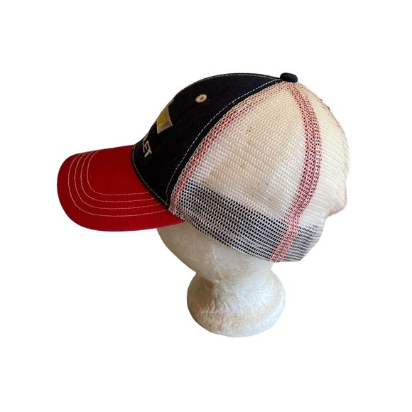 Chevrolet Logo Trucker Hat Red White Blue Adjustable Snapback Mesh Back 100% Cot - Picture 2 of 6